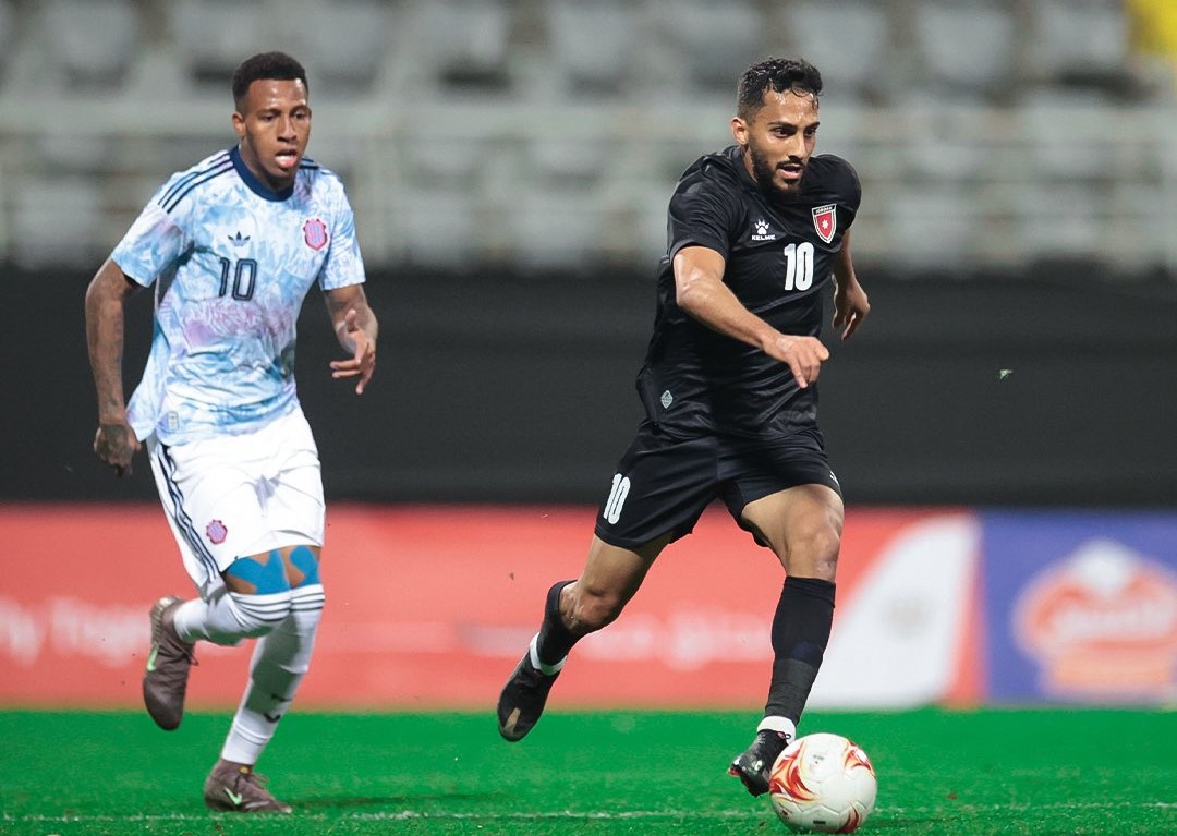 من مباراة الأردن وكوستاريكا. (حساب الاتحاد الأردني على إكس)