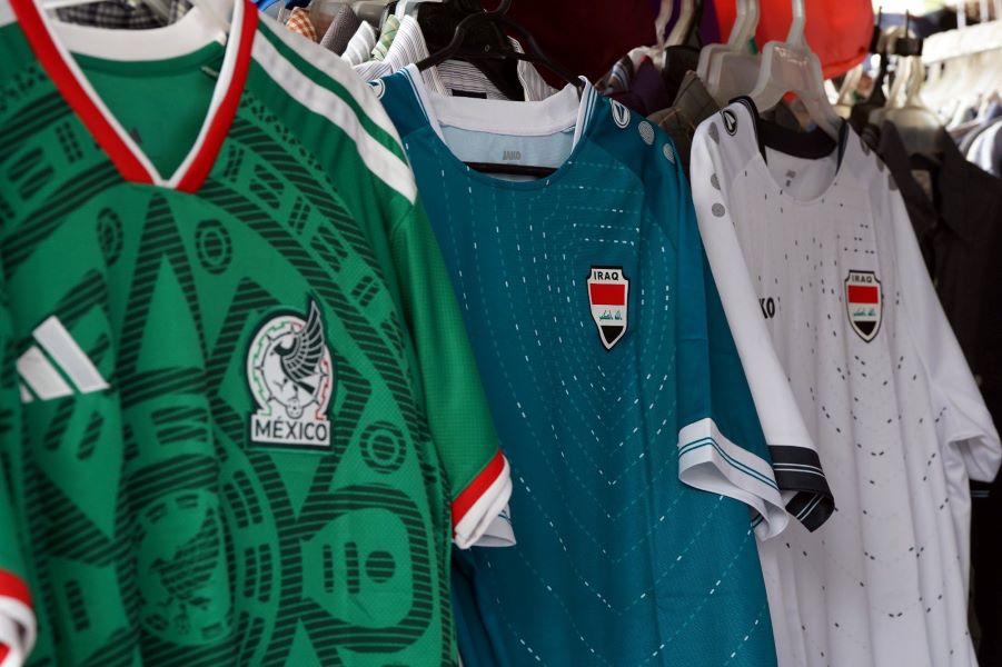 قميص العراق في المكسيك. (حساب الاتحاد العراقي على إكس)