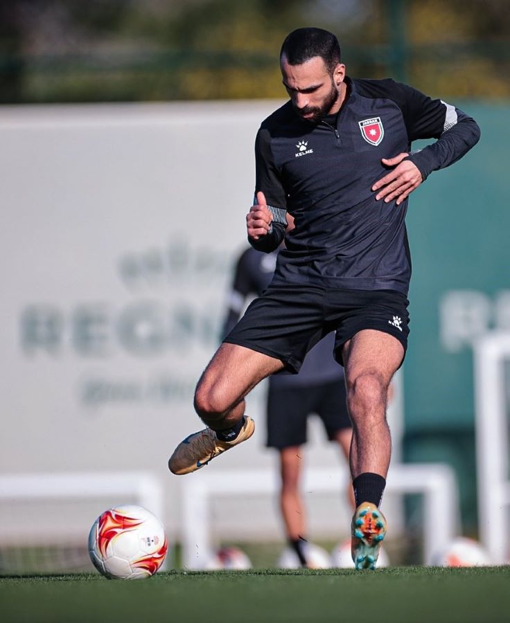 من تدريبات الأردن لمواجهة نيجيريا استعداداً لكأس العالم 2026. (الاتحاد الأردني لكرة القدم على إكس)