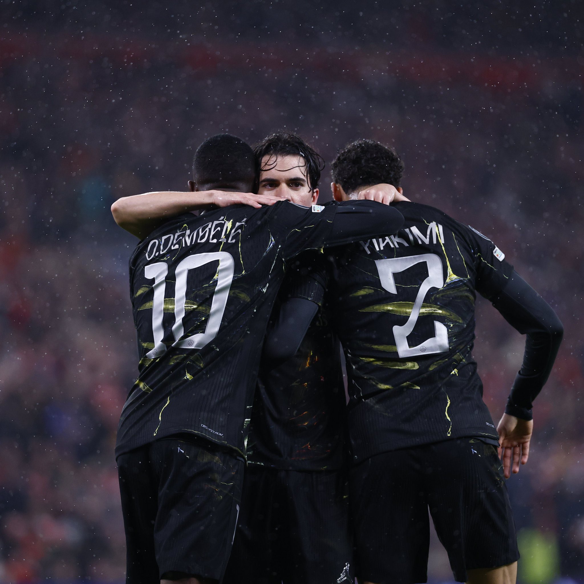 لاعبو سان جيرمان. (إكس)