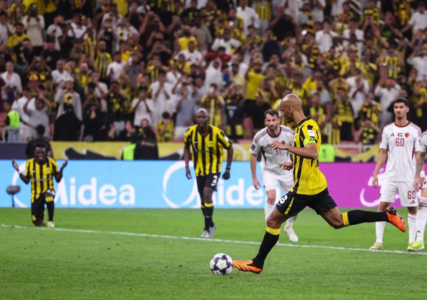 فابينيو يسجل هدف الفوز. (حساب الاتحاد على إكس)