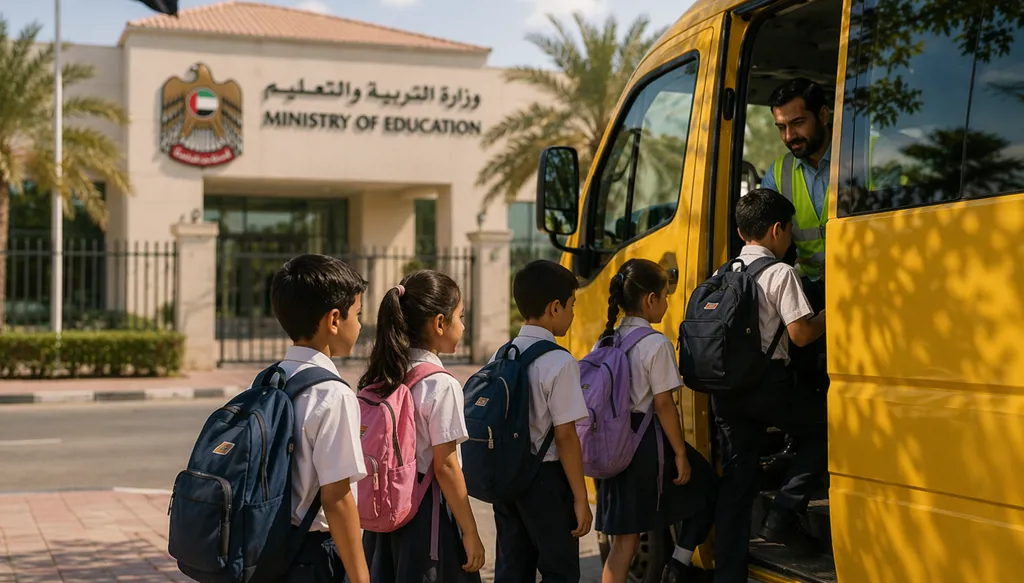إعادة تشغيل الحافلات المدرسية في الإمارات