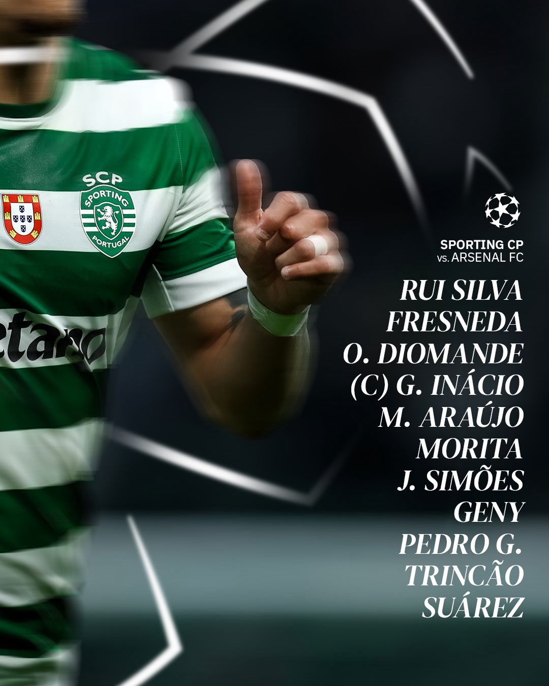 تشكيلة سبورتينغ لشبونة لمواجهة آرسنال.