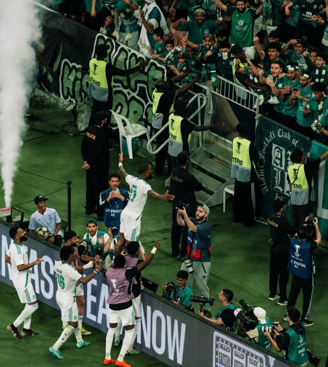 لاعبو الأهلي السعودي. (حساب الأهلي السعودي على إكس)