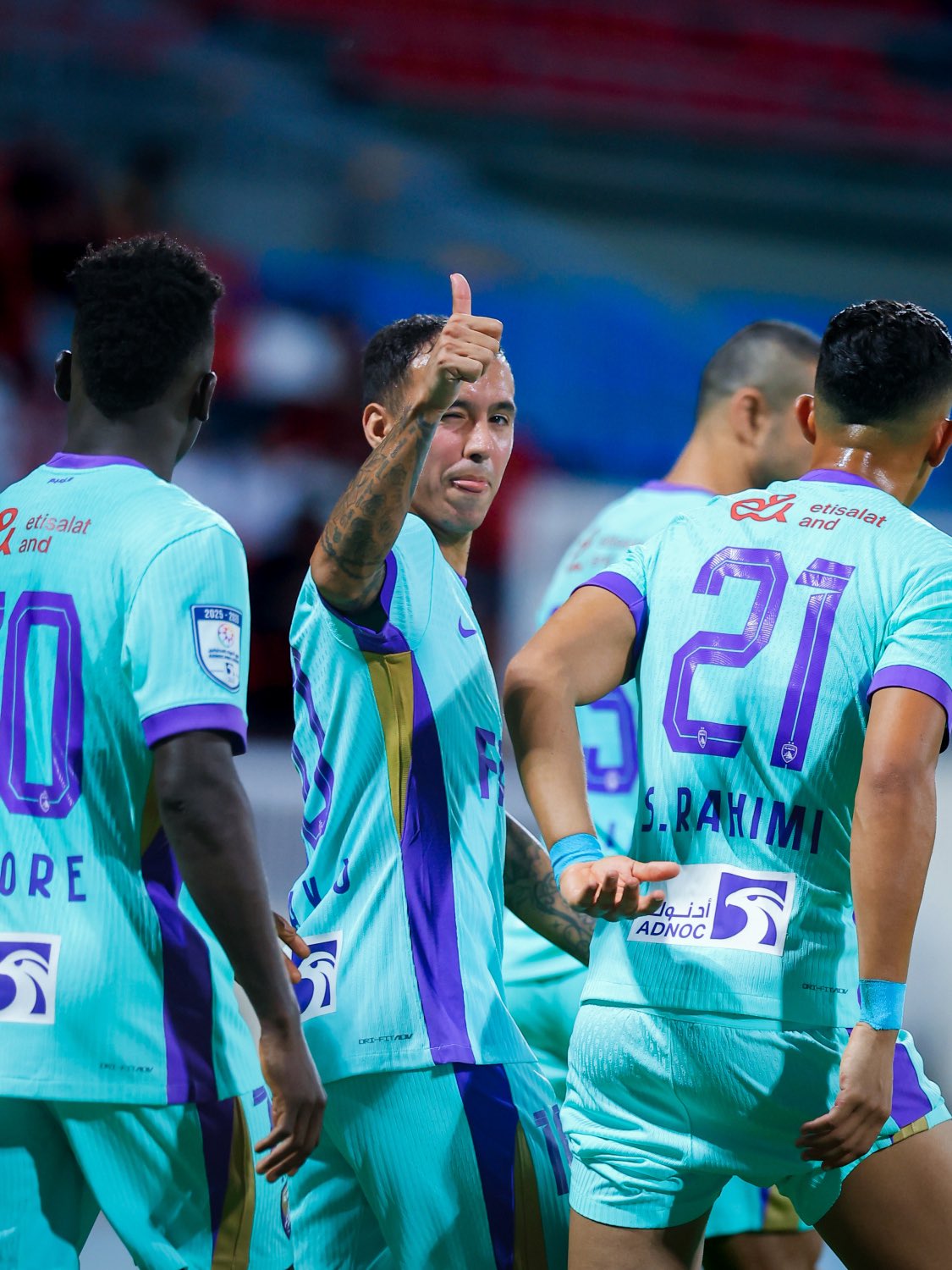 لاعبو العين الإماراتي. (وكالات)