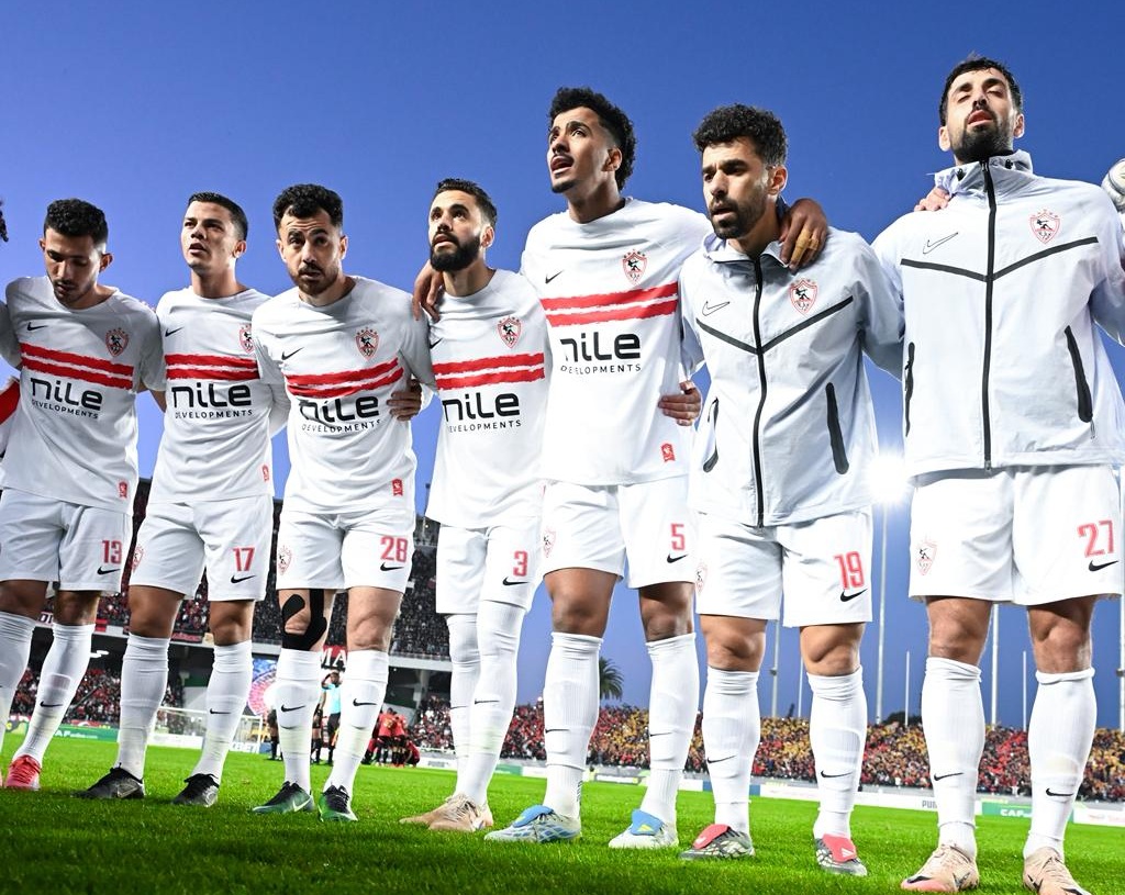 لاعبو فريق الزمالك. (وكالات)