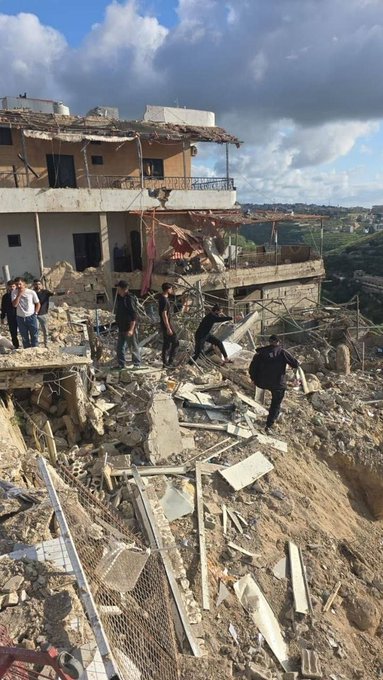 مكان الغارة في طيردبا (إكس).