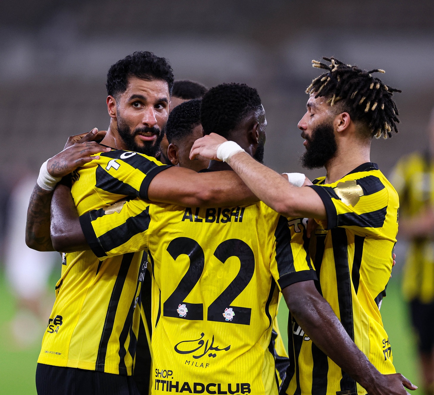لاعبو نادي الاتحاد السعودي. (وكالات)