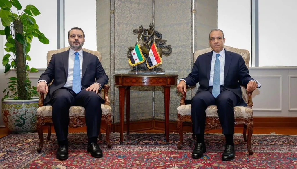 الشيباني يصل إلى القاهرة ويجتمع مع نظيره المصري (صورة متداولة)