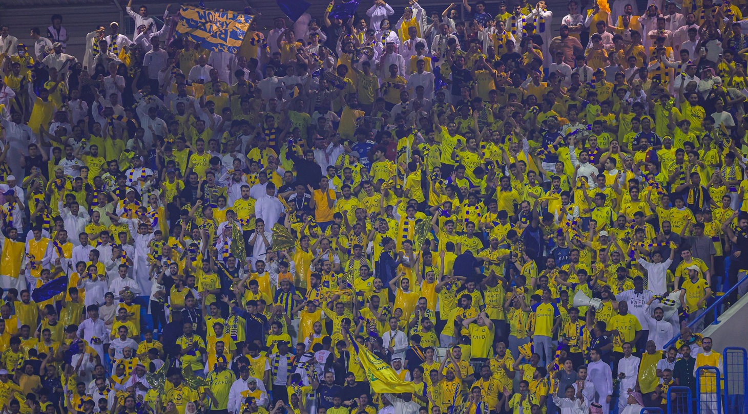 جمهور نادي النصر السعودي. (وكالات)