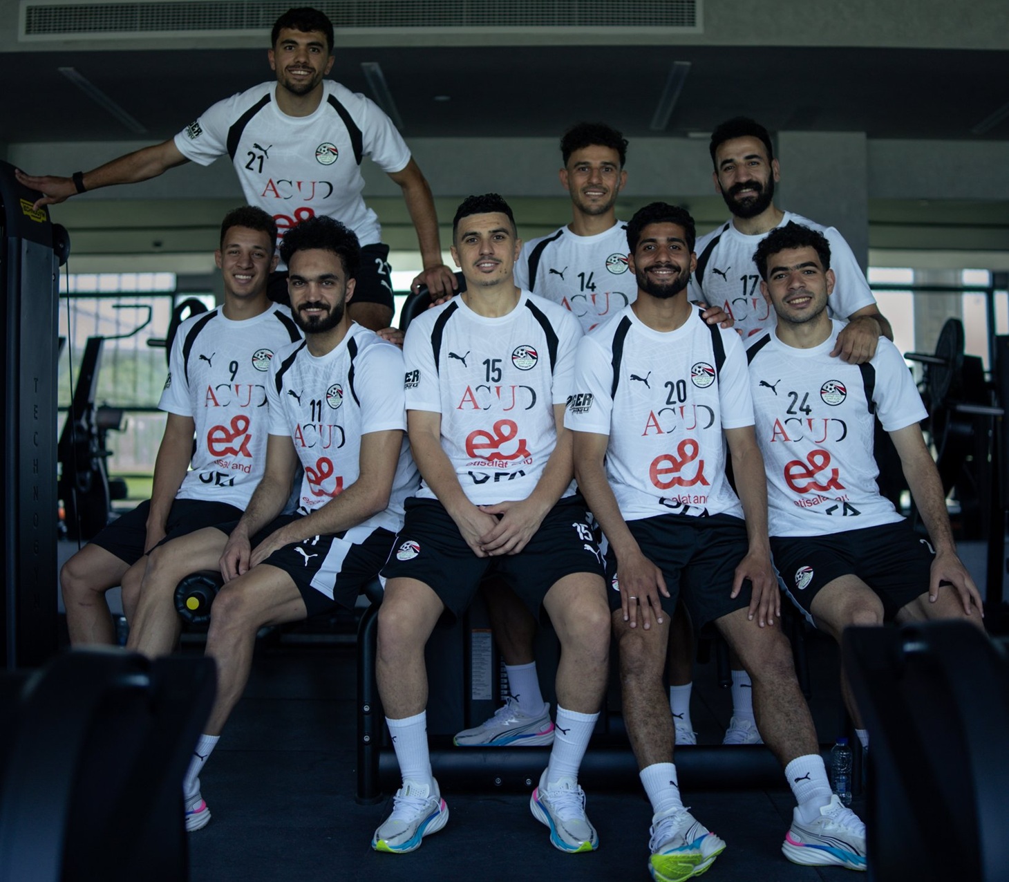 من معسكر منتخب مصر استعداداً لكأس العالم. (وكالات)