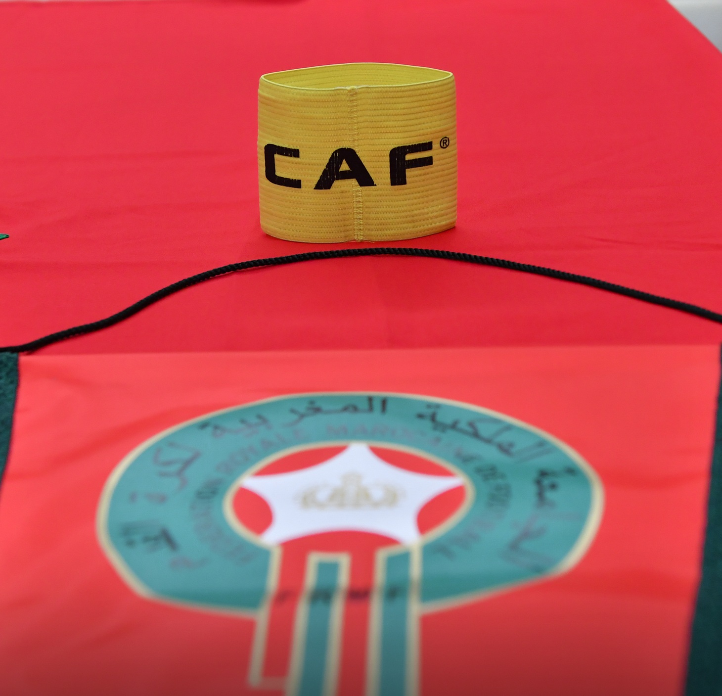 من غرفة ملابس منتخب المغرب. (وكالات)
