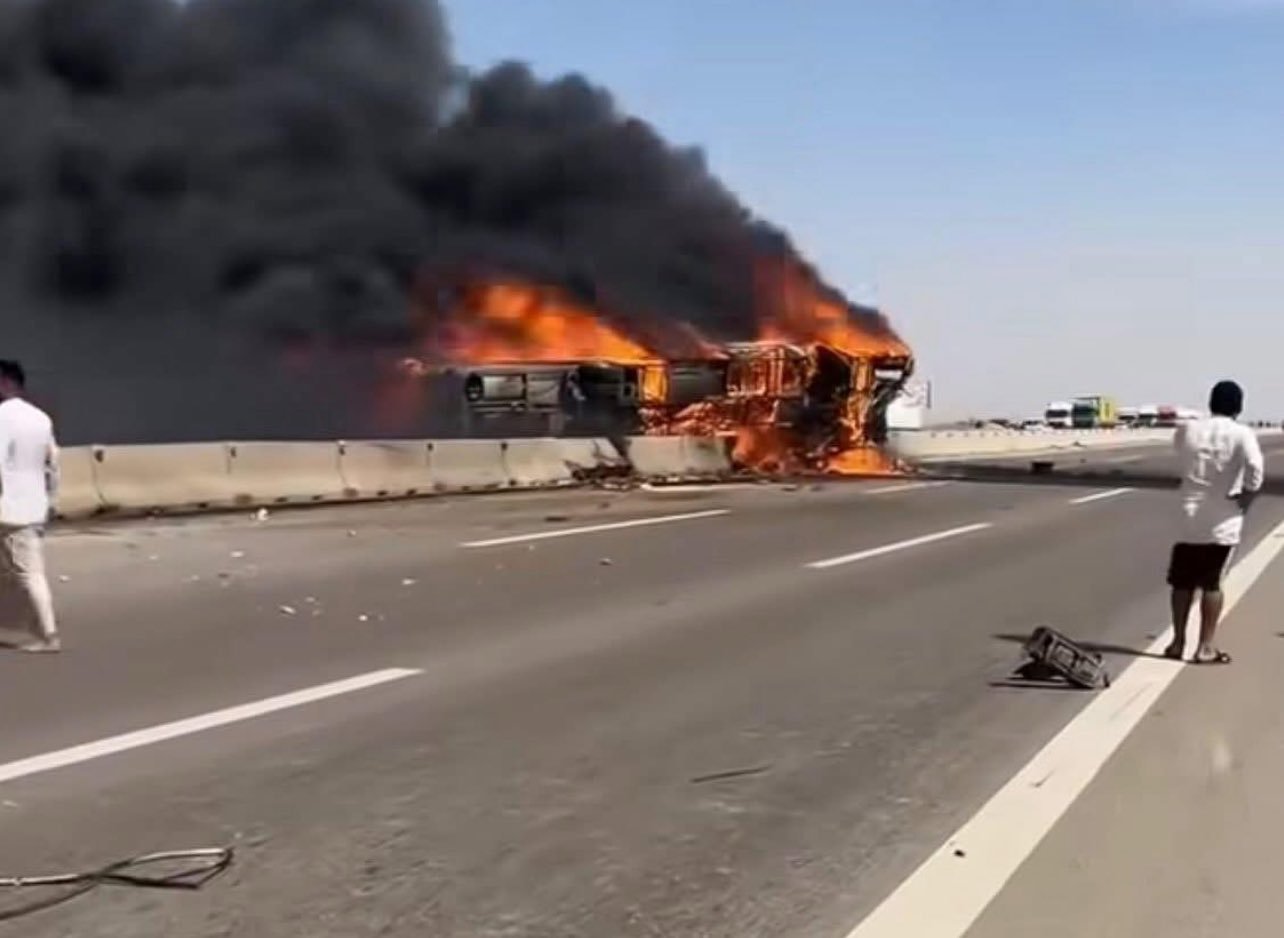 مكان الحادث في محافظة ذي قار (إكس).