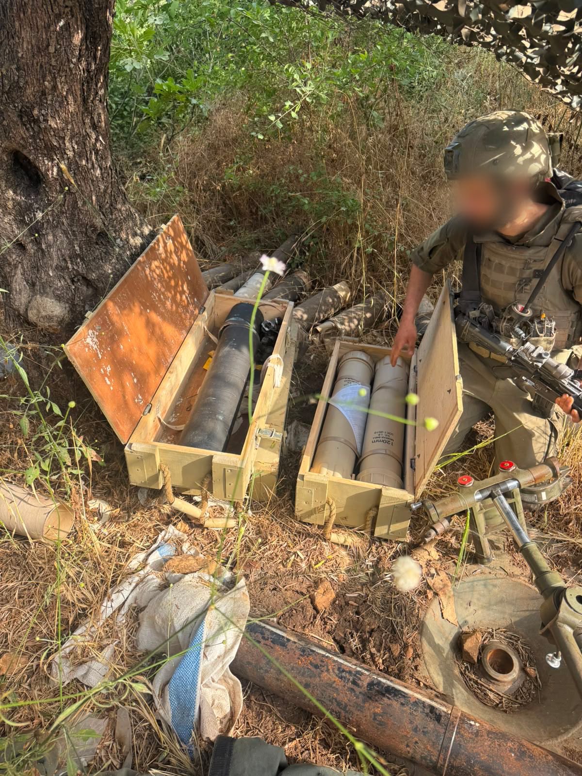 صورة نشرها الجيش الإسرائيلي على 
