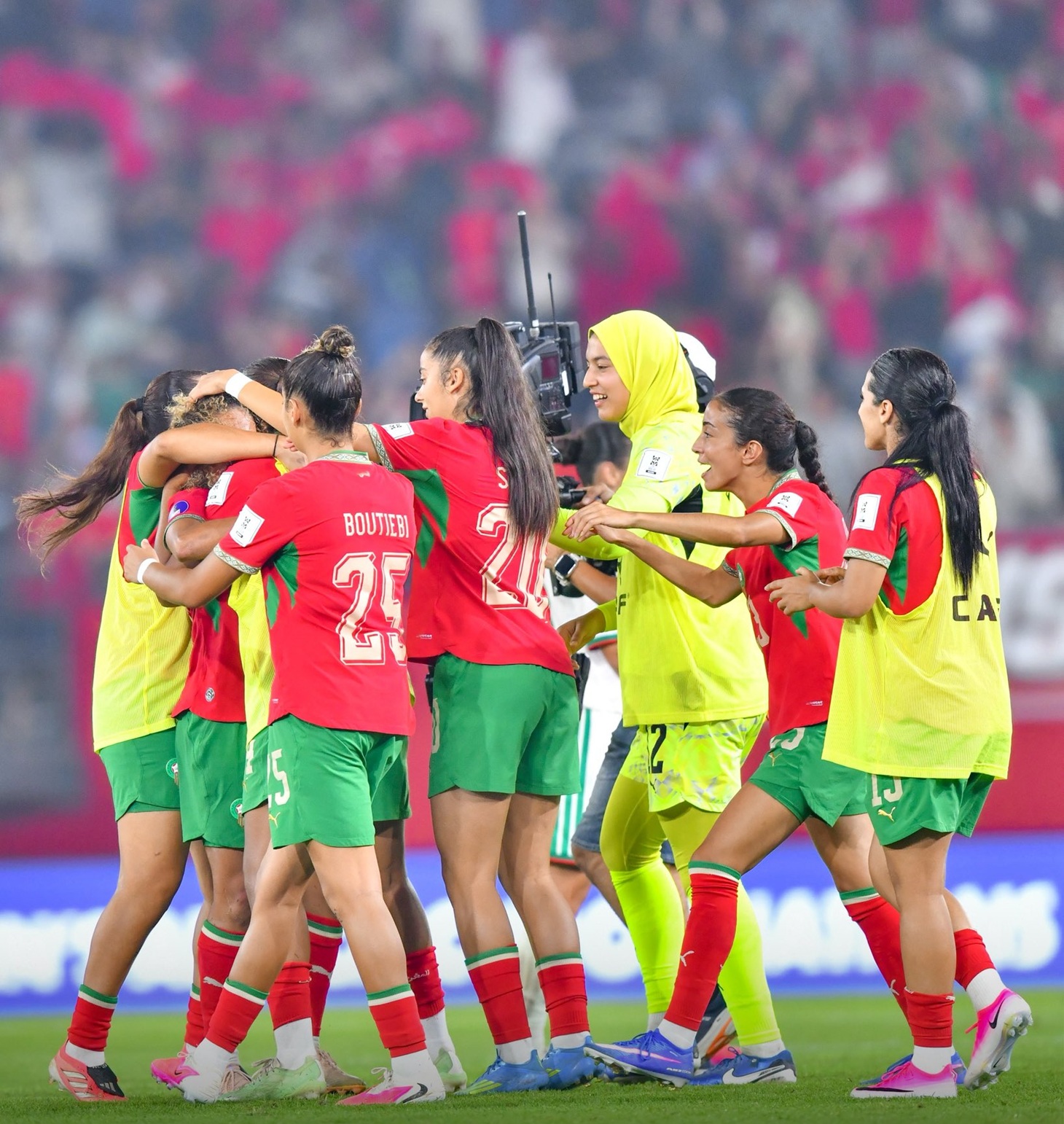 لاعبات منتخب المغرب للسيدات خلال منافسات كأس أمم أفريقيا 2026. (وكالات)