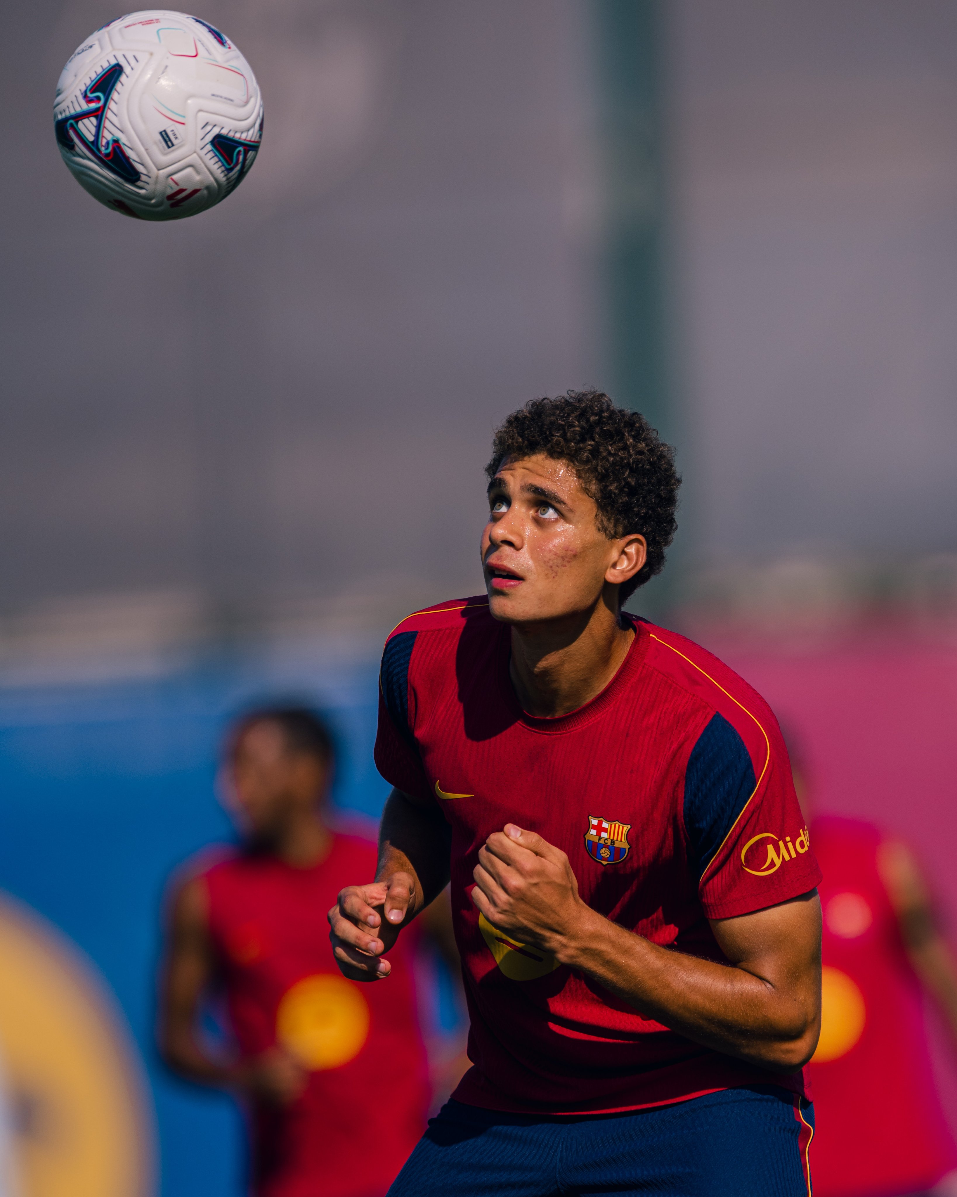 لاعب برشلونة المصري حمزة عبد الكريم. (وكالات)