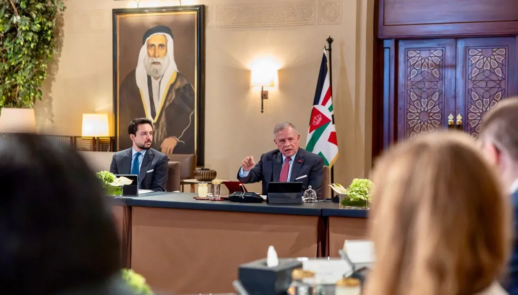 العاهل الأردني: ضرورة التوصل إلى تهدئة شاملة في المنطقة