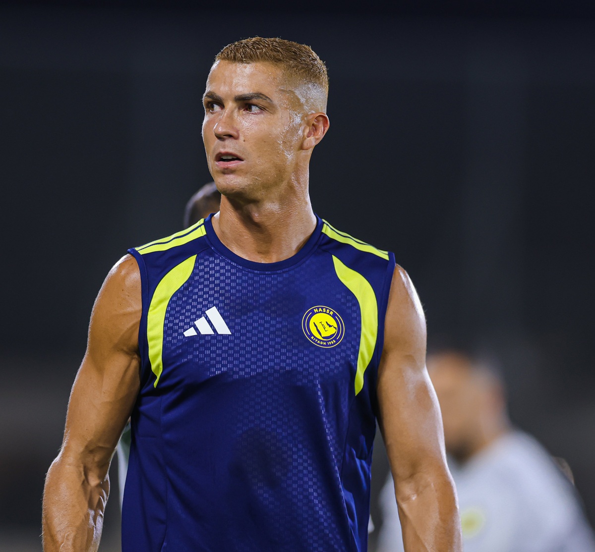 كريستيانو رونالدو في تدريبات النصر. (حساب النصر على إكس)