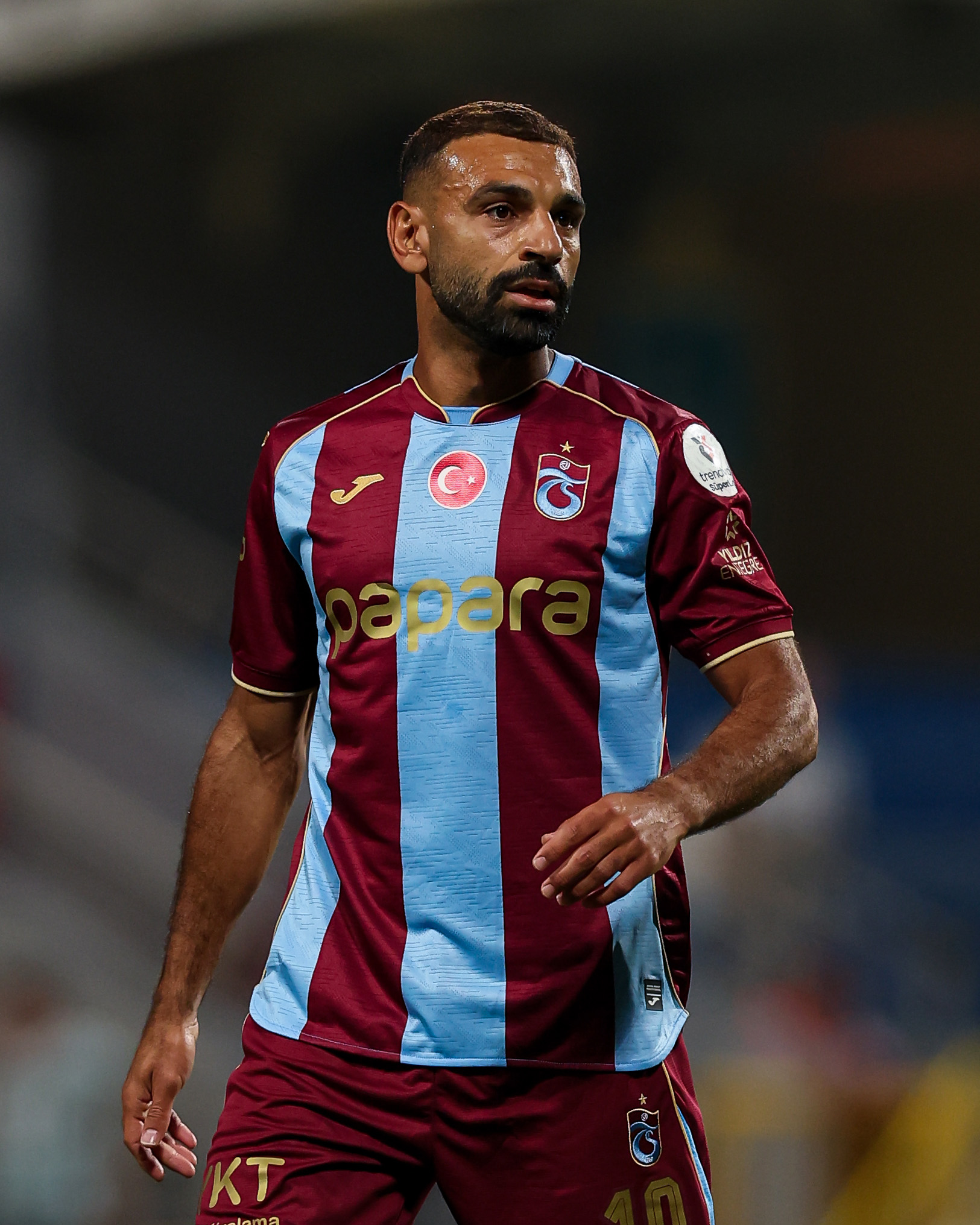 محمد صلاح في ظهوره الأول مع طرابزون سبور. (وكالات)