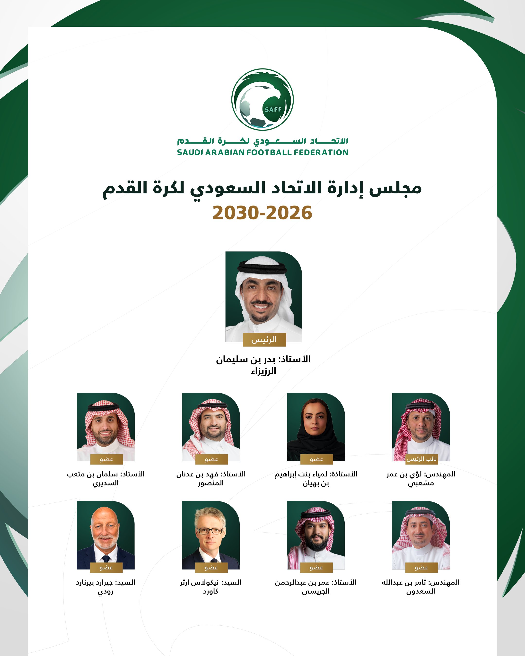 مجلس إدارة الاتحاد السعودي لكرة القدم. (إكس)
