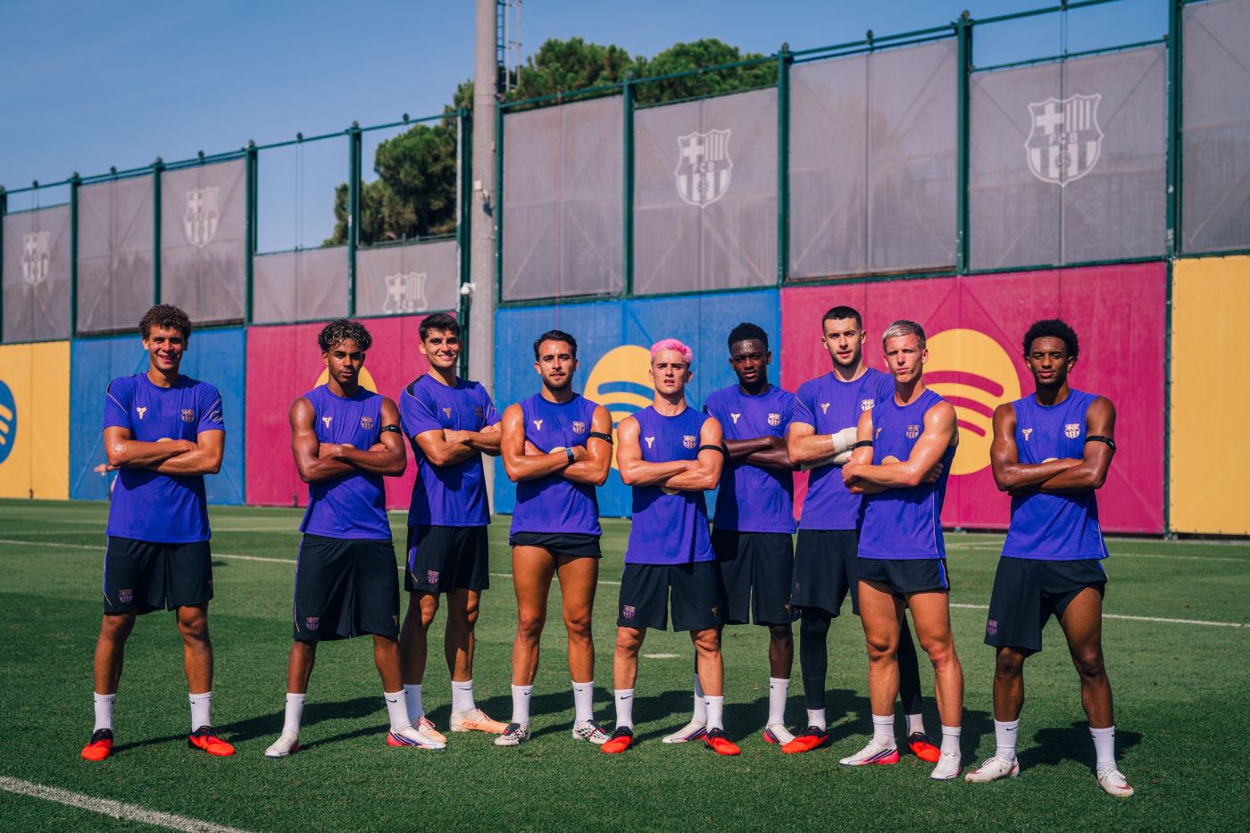 من تدريبات برشلونة. (حساب برشلونة على إكس)
