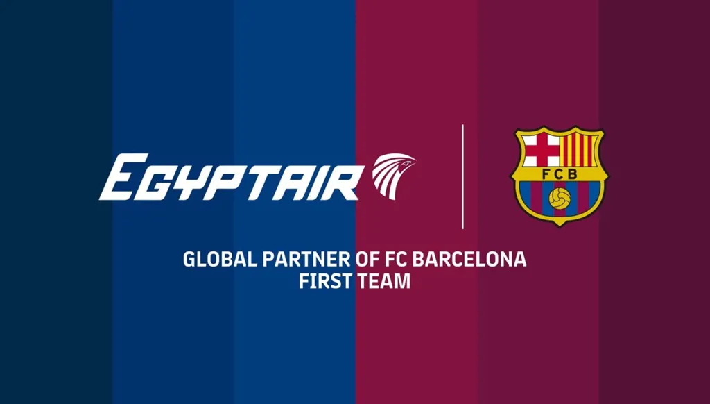 برشلونة يعلن شراكة كبرى مع مصر للطيران