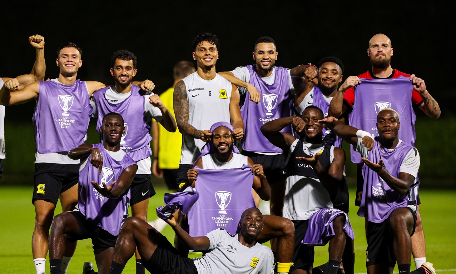 لاعبو نادي الاتحاد السعودي. (إكس)