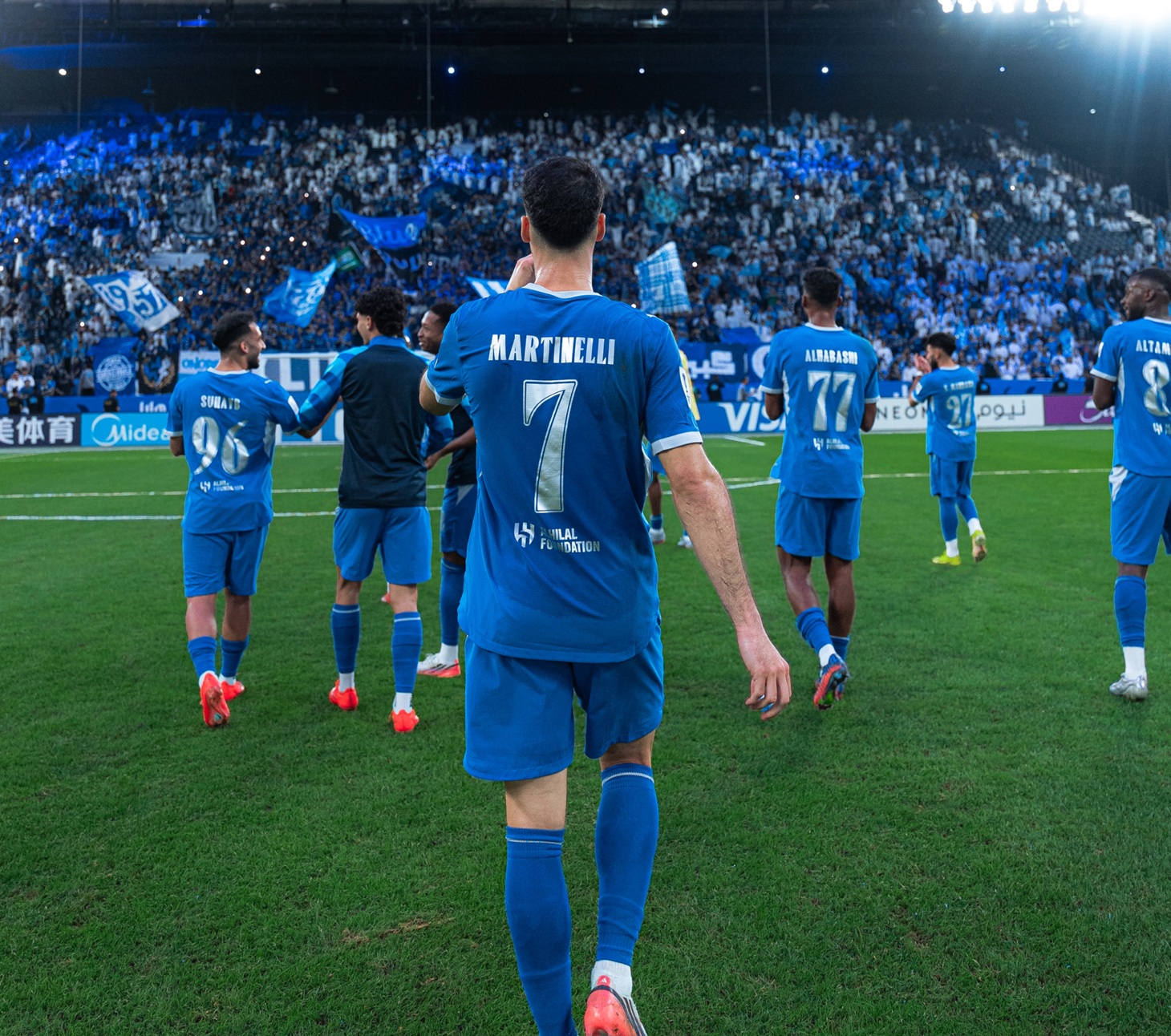 لاعبو الهلال السعودي. (إكس)