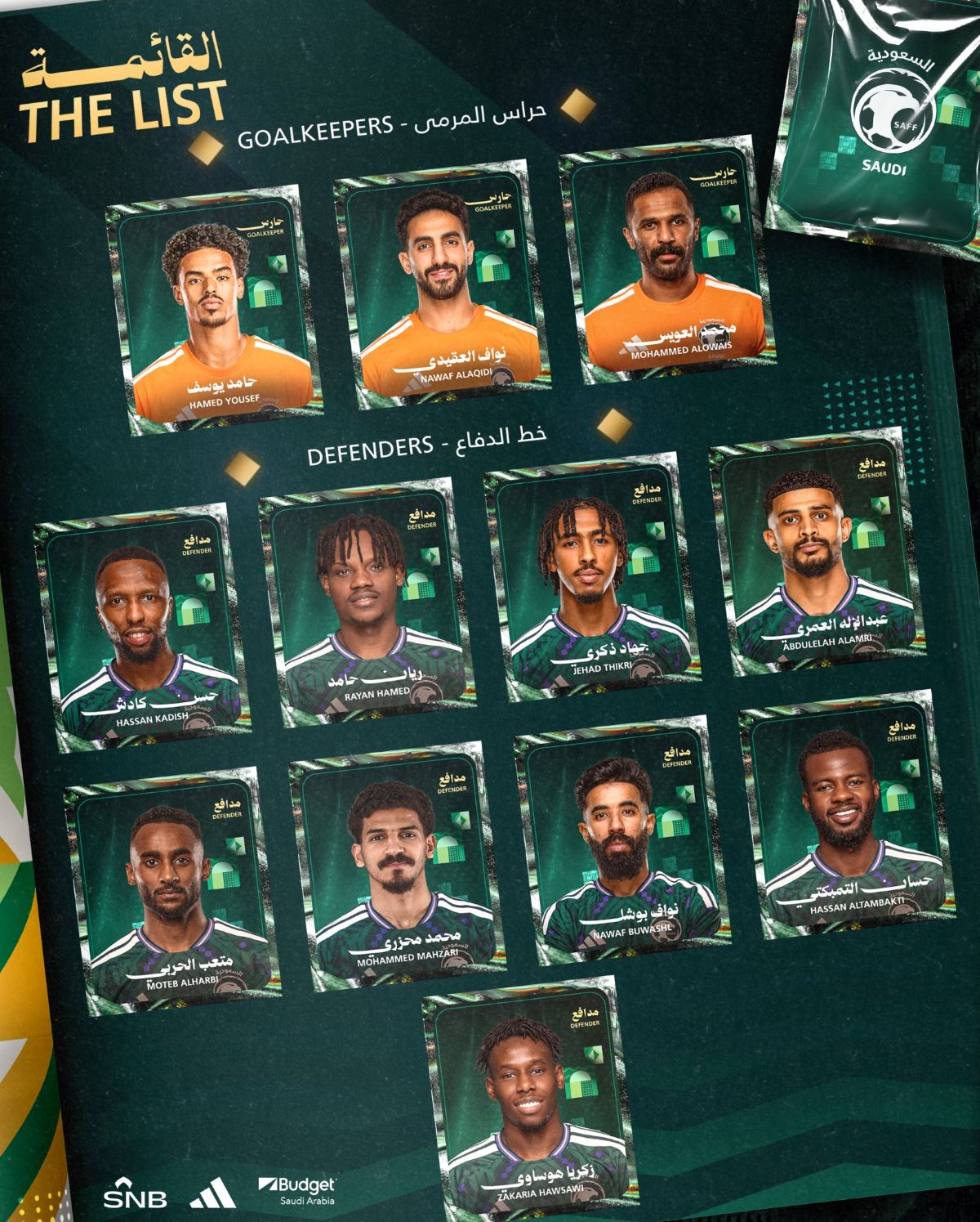 قائمة المنتخب السعودي لكأس الخليج.