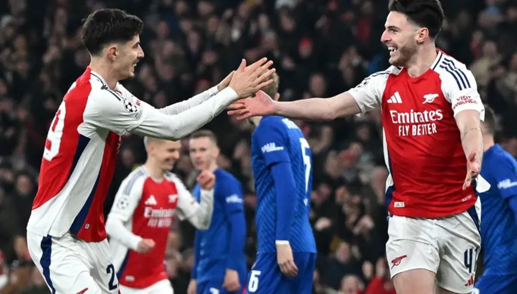 أرسنال يقترب من التأهل المباشر لثمن نهائي دوري أبطال أوروبا