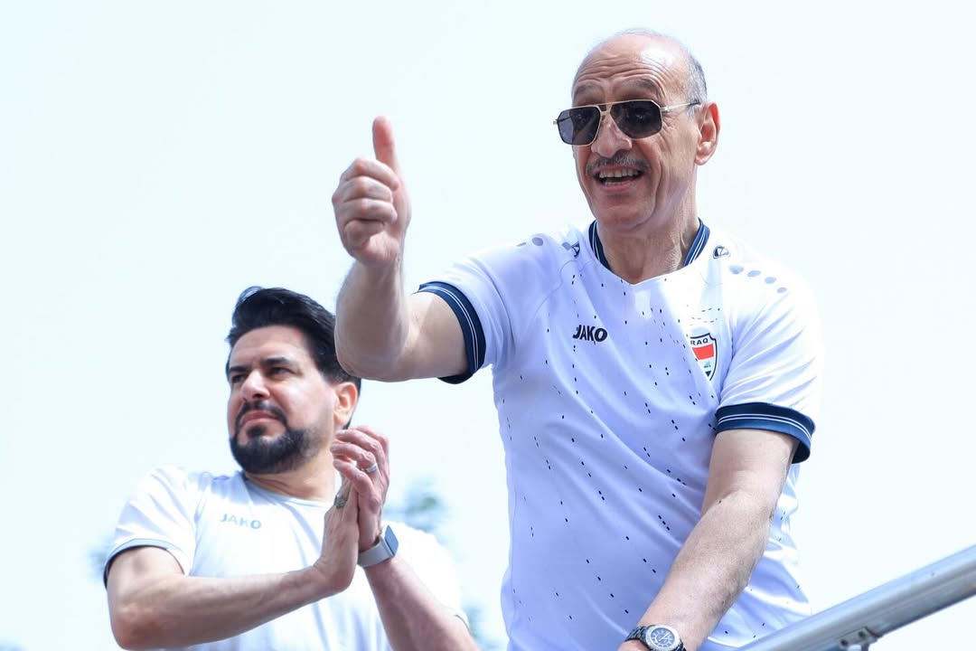 من احتفالات المنتخب العراقي مع شعبه في شوارع بغداد. (إنستغرام)