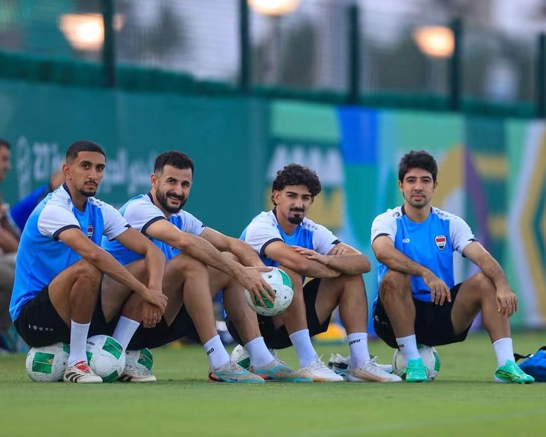 من تدريبات العراق. (حساب المنتخب العراقي على إكس)