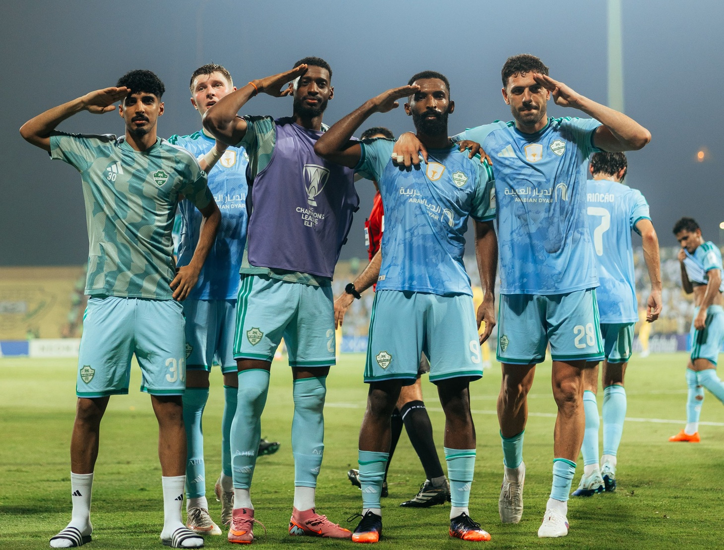 لاعبو الأهلي السعودي. (إكس)
