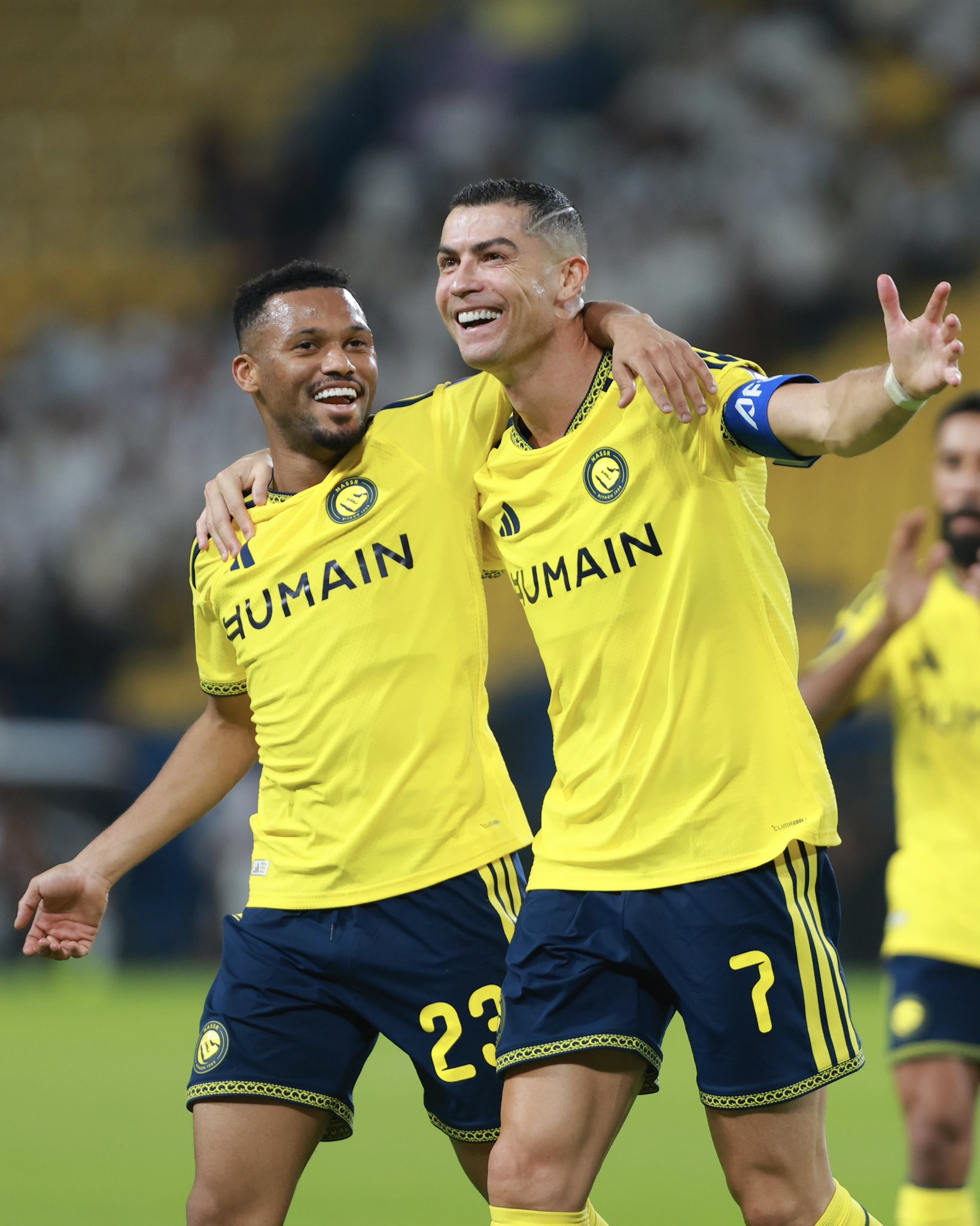 كريستيانو رونالدو مع النصر السعودي. (إكس)