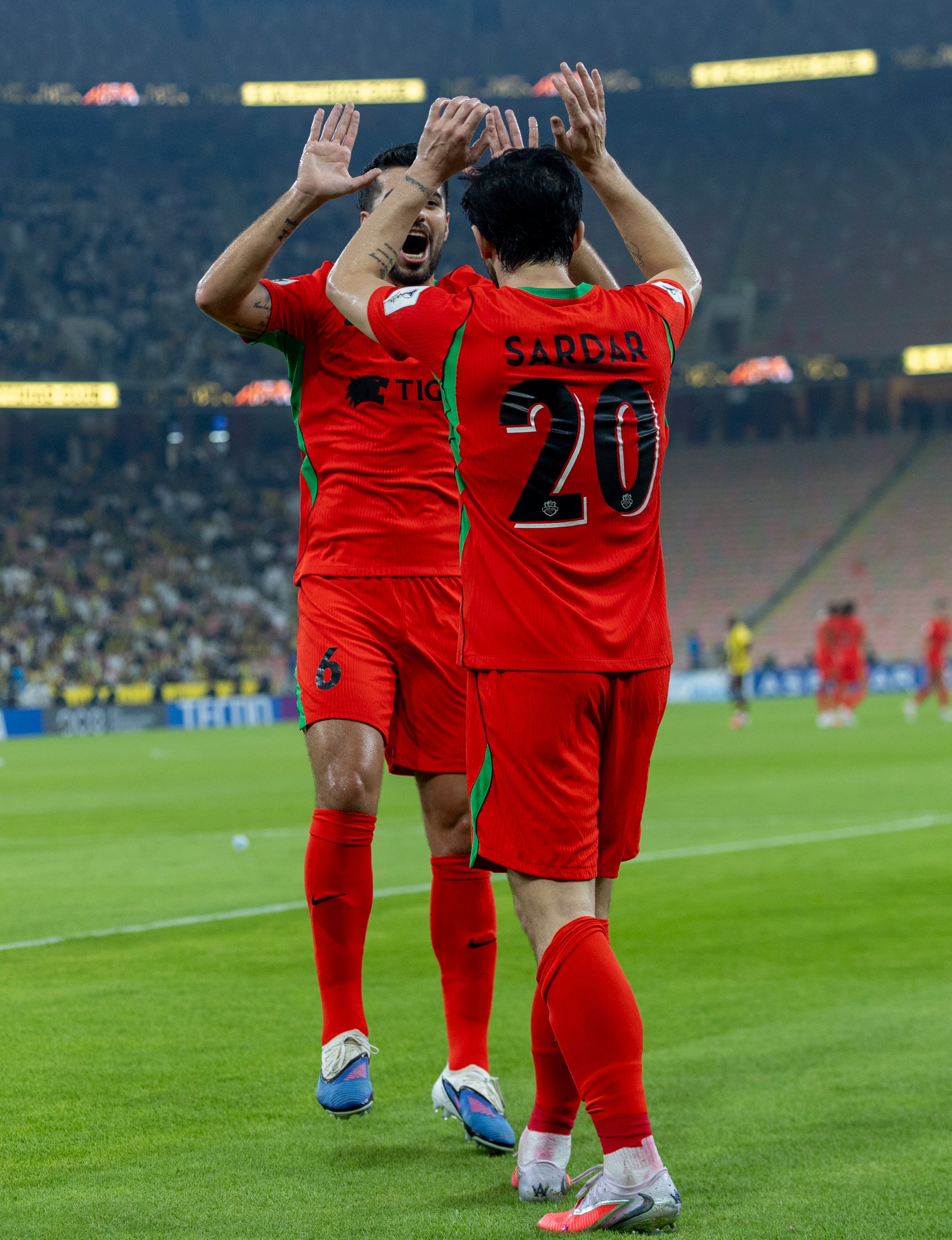 شباب الأهلي أمام الاتحاد. حساب شباب الأهلي على إكس)