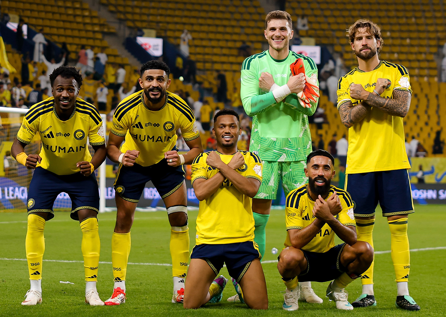 لاعبو النصر السعودي. (إكس)