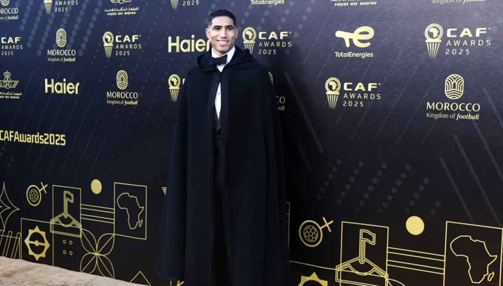 جوائز "الكاف" 2025... حكيمي يتفوّق على صلاح ويُحرز جائزة أفضل لاعب في أفريقيا