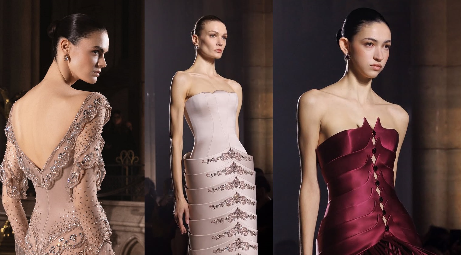 تسريحات شعر عارضات جورج حبيقة للأزياء الراقية 2026 (انستغرام)