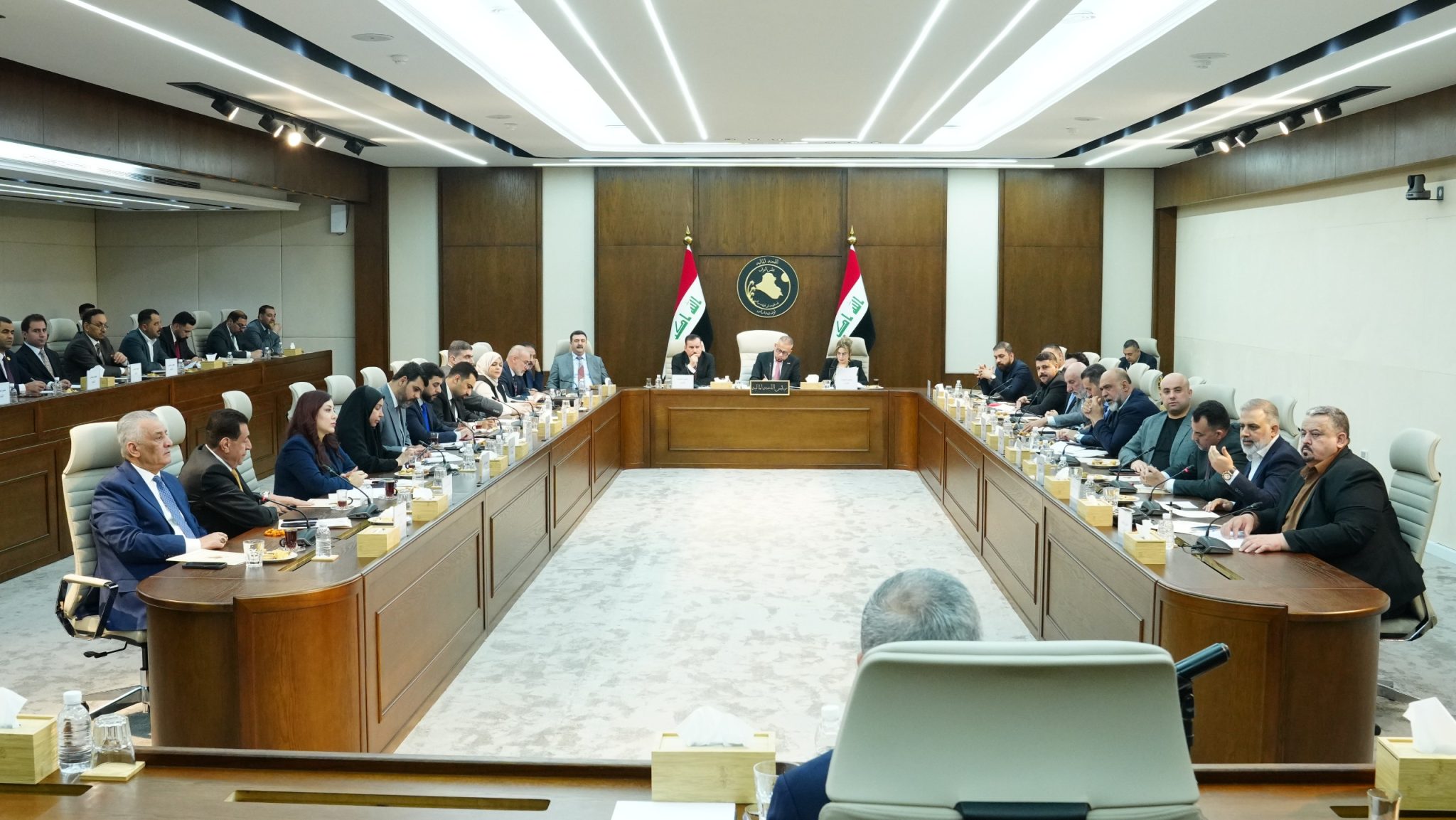 اجتماع اللجنة المالية النيابية لمناقشة مسودة موازنة العراق 2027 في بغداد، 6 تشرين الأول/أكتوبر 2026. (مجلس النواب العراقي)