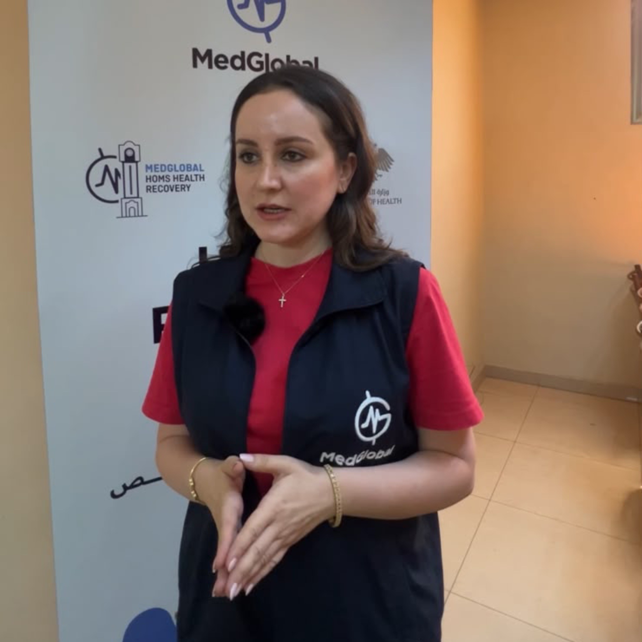 الدكتورة سامية سركيس منسقة برامج ميد غلوبال خلال حديثها الى النهار