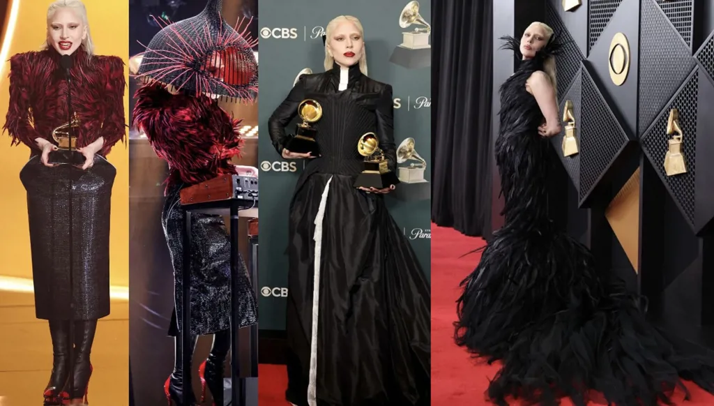 ليدي غاغا في 3 إطلالات تؤكّد سيطرتها على السّجادة الحمراء  في حفل غرامي 2026