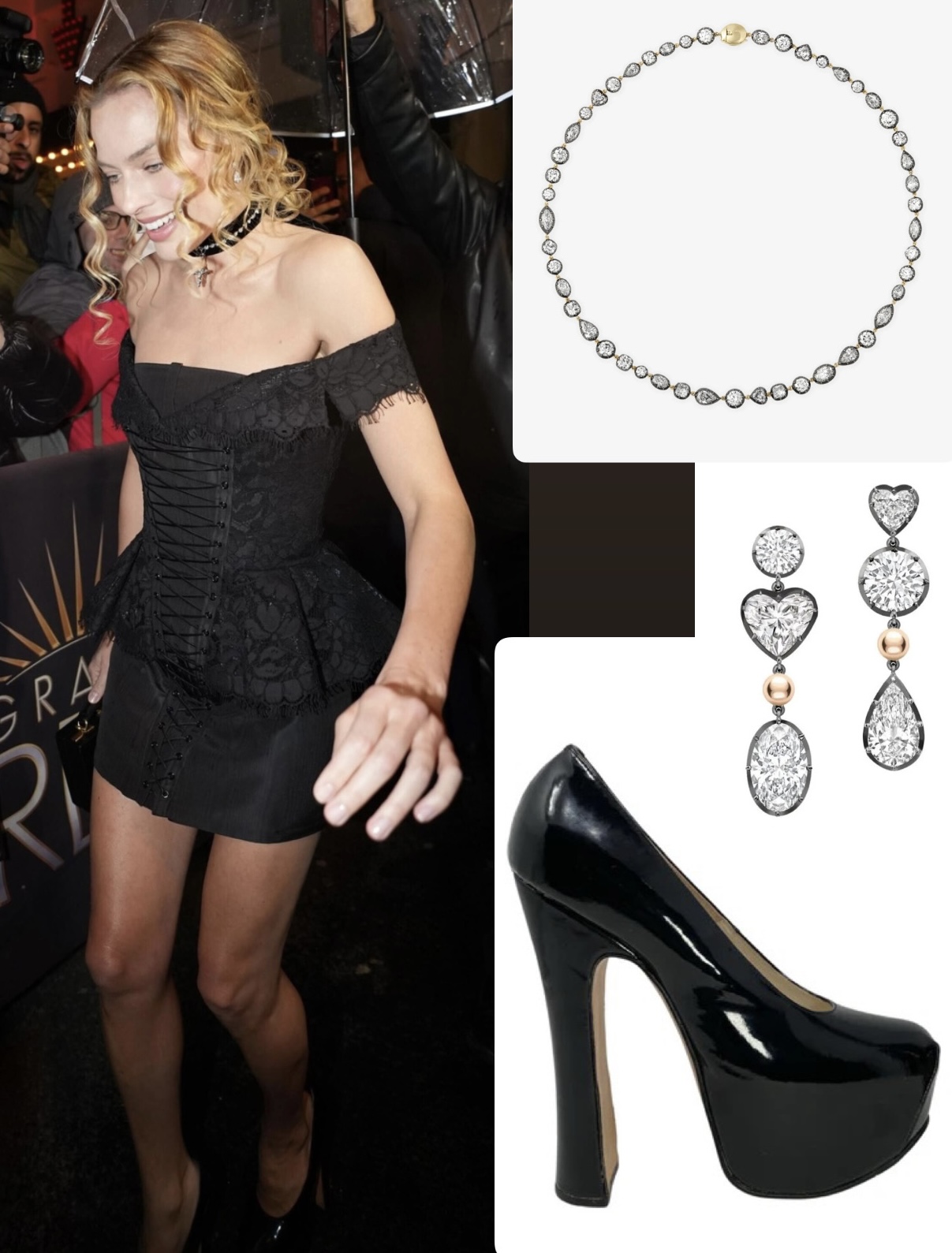 تفاصيل إطلالة مارغو روبي (إنستغرام)