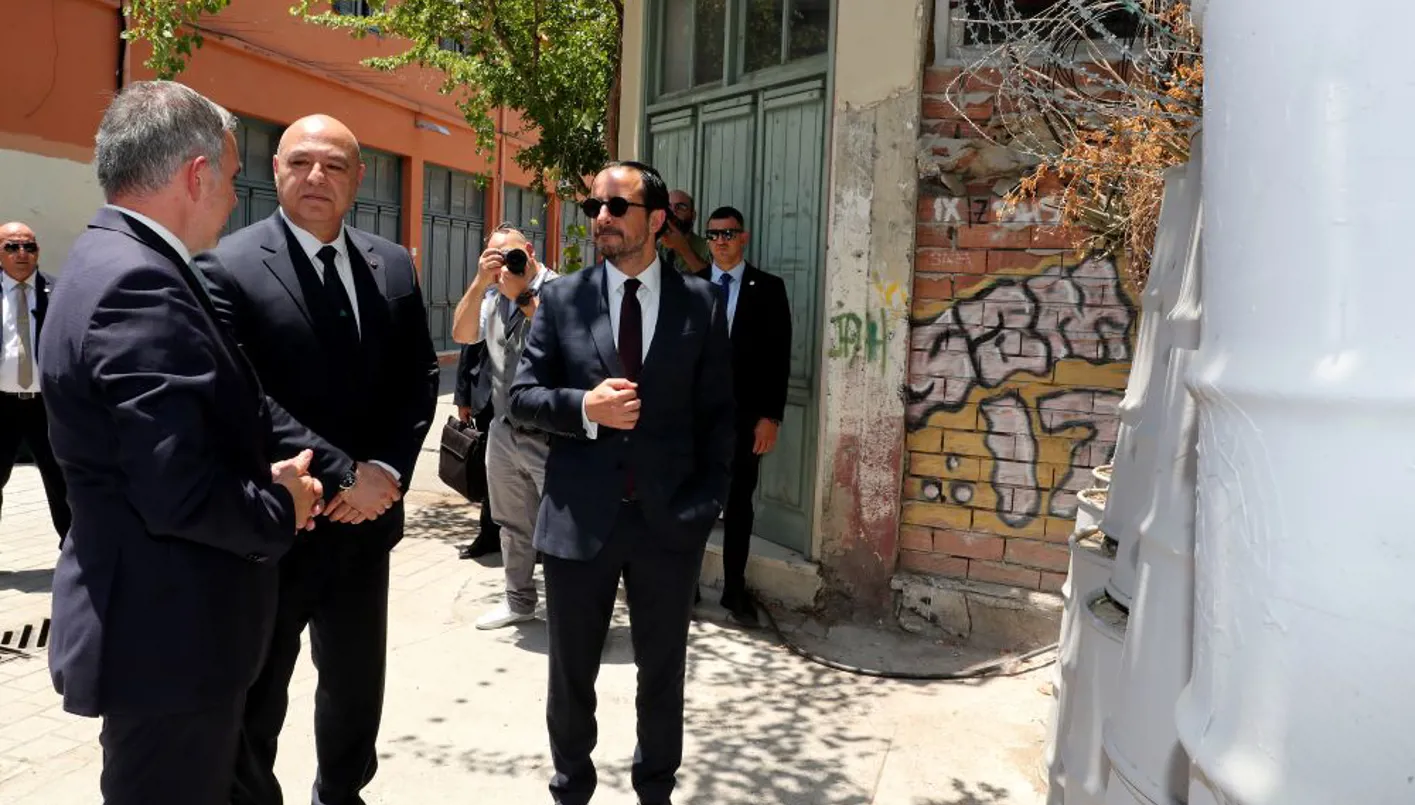 الرئيس القبرصي نيكوس خريستودوليدس ورئيس الجمهورية جوزف عون في لقائهما أمس خلال الزيارة الرسمية اللبنانية لقبرص.