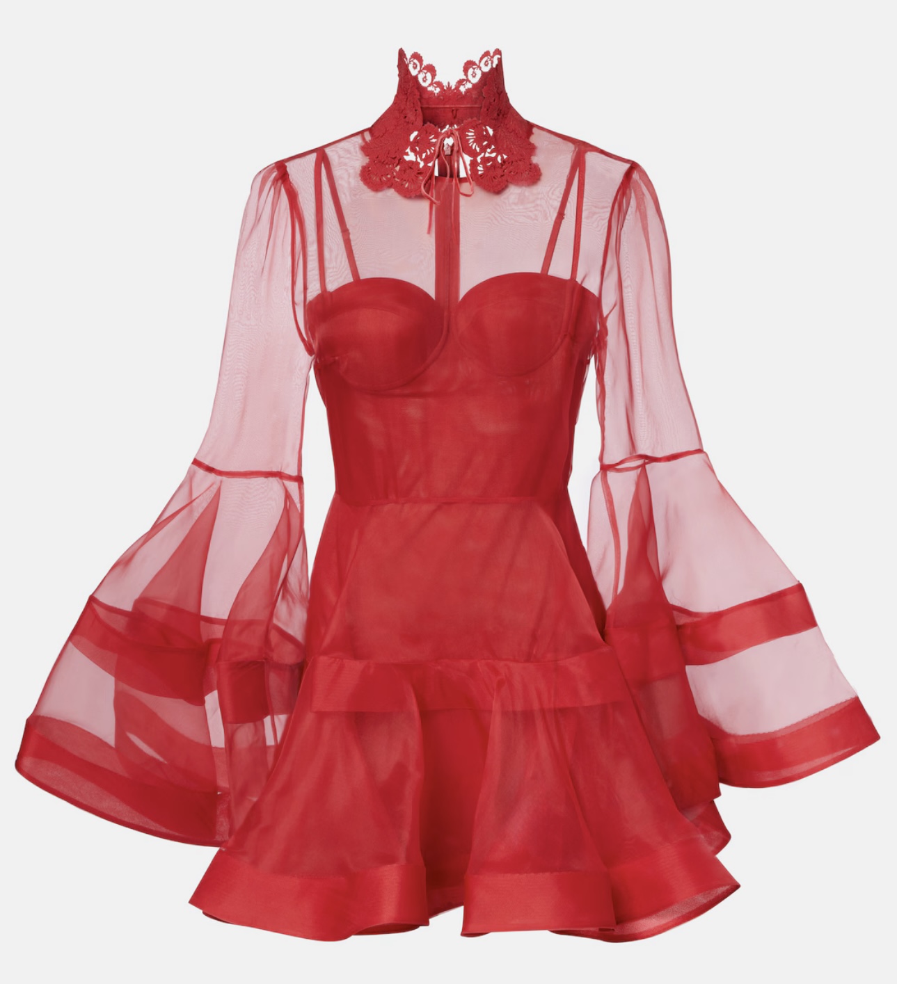 فستان قصير من الحرير من زيمرمان (Web)