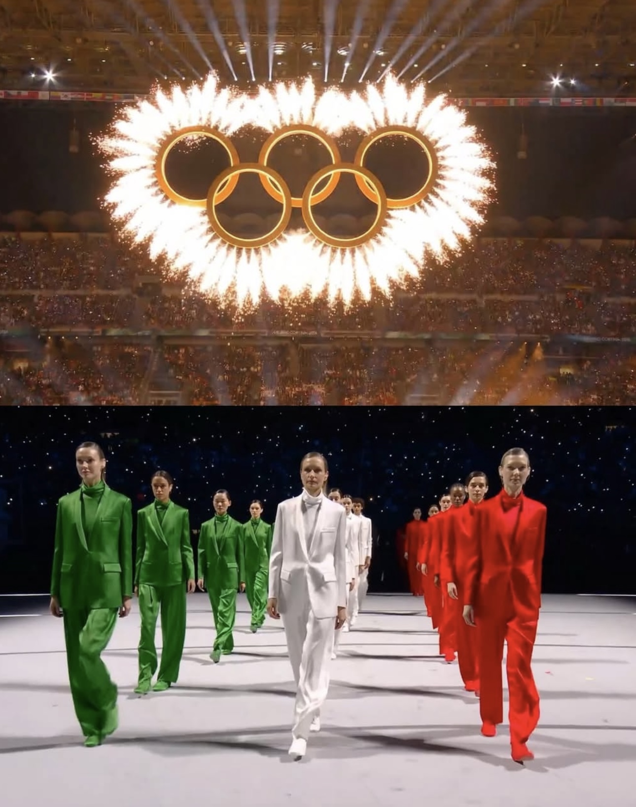 مشهد من احتفال الأولمبياد في ميلانو 2026 (إنستغرام)