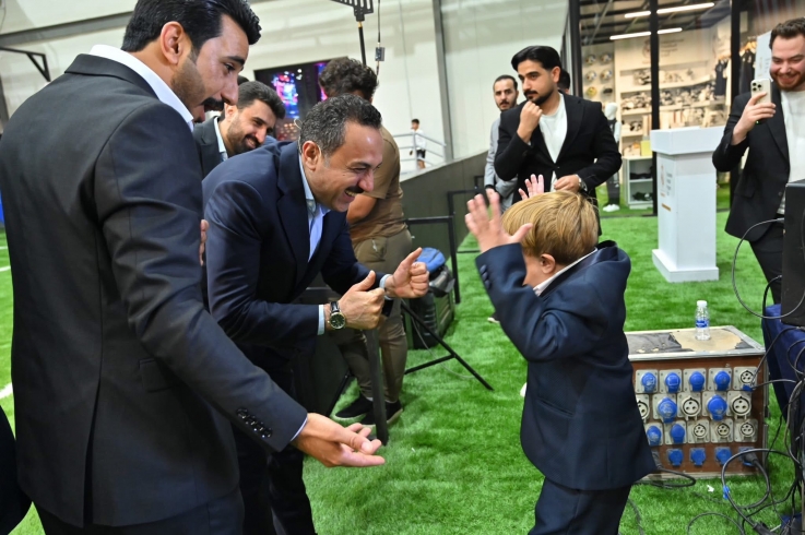 خلال إعلان افتتاح أكاديمية ريال مدريد في أربيل. (إكس)