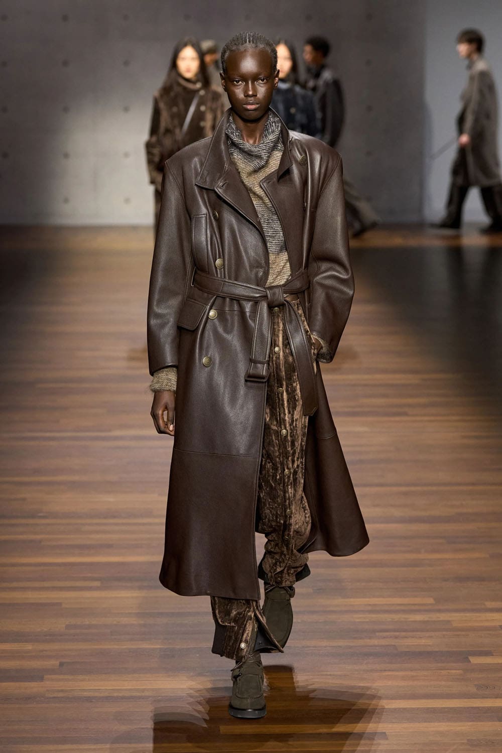 من عرض أمبوريو أرماني خريف وشتاء 2026/2027 للألبسة النسائيّة والرجاليّة (إنستغرام) 