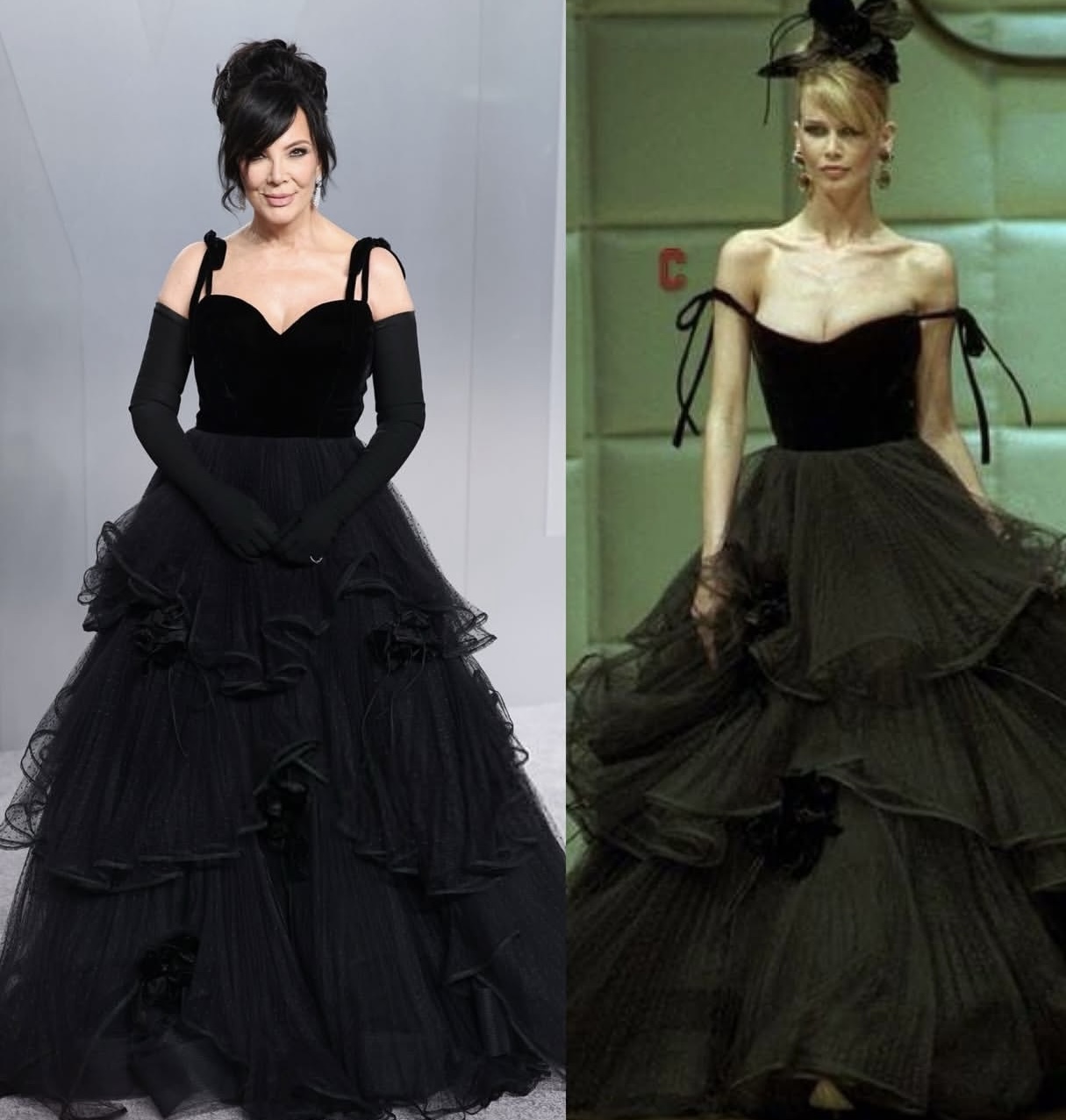 كريس جينر بتصميم فالنتينو (إنستغرام)