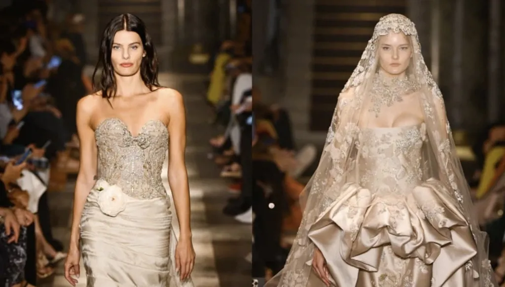 تصاميم إيلي صعب الملكيّة توّجت منصّة عروض الأزياء الراقية في باريس 2026 (صور وفيديو)