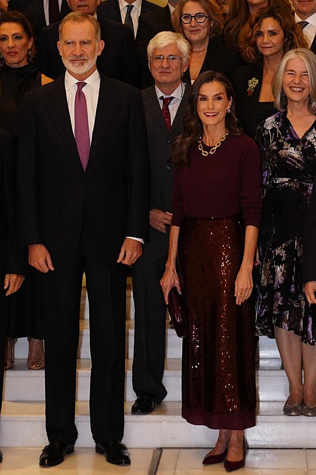 الملك فيليبي السادس والملكة ليتيزيا في حفل تكريم الصحافة (إنستغرام)